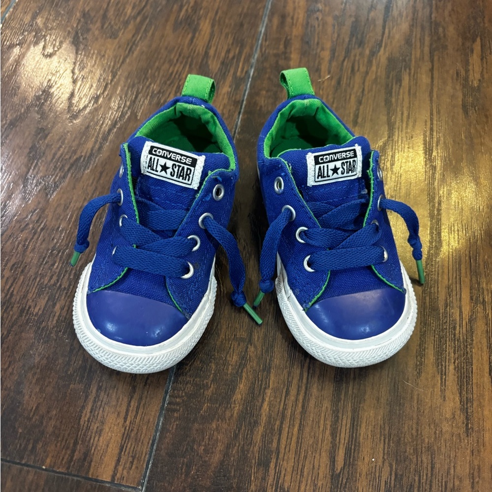 Converse Little Kids Sneakers in Blue and Green